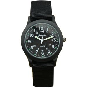 Moda Mężczyźni Dorywczo Kwarcowy Zegarek Zielony Czarny Wojskowy Zegar Wojskowy Zegarki Kobiety Luksusowe Luminous Hands Nylon Watch