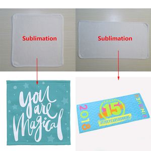 Blank Sublimation Towel White Absorbent Towels DIY Special Washcloths Non-linting Beauty Salons Hotels Essential Supplies