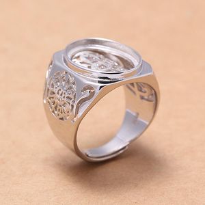 Cluster Rings 925 STERLING SILVER Men Semi Mount Bases Blanks Base Blank Pad Ring Setting Wedding Jewelry Findings Diy A4809