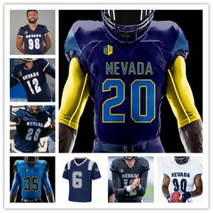 Custom College Football Nevada Wolf Pack Jersey Carson Strong Sam Hammond Toa Taua Trevor Price Daniel Grzesiak Dom Peterson Romeo Doubs Devonte Lee 4XL