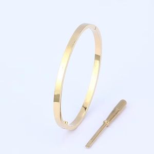 Love A Bangle Classic N Edition Fashion Bracelet Womens Mens Designer Jewelry Gold Stainless Steel Design Men Nail Charm Couple Bracelets Bang 4734 ail s