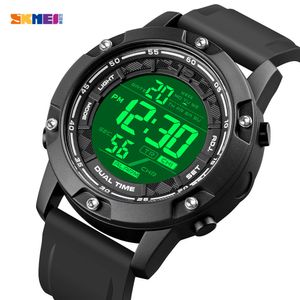 SKMEI Japan Digitale Bewegung Militär 100M Wasserdichte Männliche Armbanduhr Stoppuhr Kalender Sport Uhren Relogio Masculino 1762 X0524