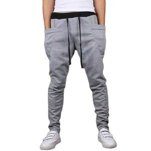 Casual Men Pants Fashion Big Pocket Hip Hop Harem Pants Quality Outwear Sweatpants Soft Mens Joggers Men's Trousers pantalones X0723