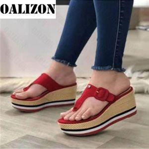 Kvinnor Sandaler Flip Flops Tofflor Flat Platform Wedges High Heels Skor Lady Sommar Slides Mujer Skor