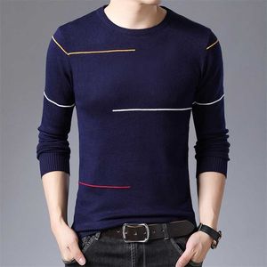 Wool Sweater Men Brand Clothing Autumn Winter Arrival Slim Warm Sweaters O-Neck Pullover Men Top 211018