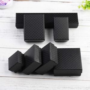 24pcs Jewelry Box for Necklace Earrings Ring Bracelet Box Engagement Christmas Gift Packaging Paper Jewellery Organizer Display 211012