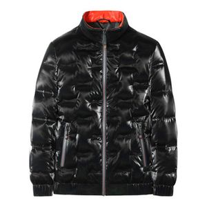 Man Glossy Duck Down Coats Fashion Trend Couples Windproof Stand Neck Puffer Jacket Designer Winter Luxury Bread Warm Plus Size Puff Jackets