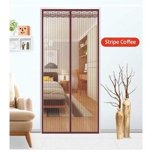 High Quality Reinforced Magnetic Screen Door, Anti-Mosquito Curtain Magic Magnets Encryption Mosquito Mesh Net On the Door 211102