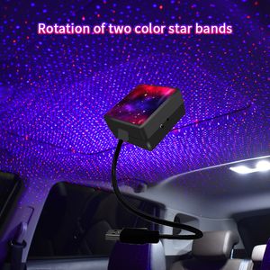 USB Star Light Activated 4 Colors and 3 Lighting Effects Romantic USB-Night Lights Decorations for Home Car Room Party Ceiling