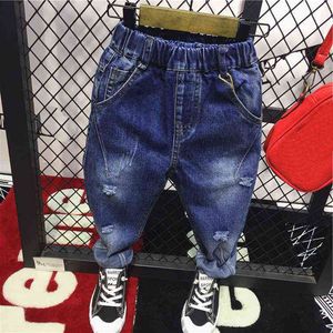 Mode Boys Denim Jeans Kids Boys Bomull Byxor Barnbyxor Casual Boys Byxor Kläder 2-6 år G1220