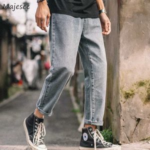 Мужские джинсы сплошные отверстия плюс размер 3XL шикарный простые пары негабаритные высококачественные уличные мужские джинсовые брюки все-матч винтаж x0621