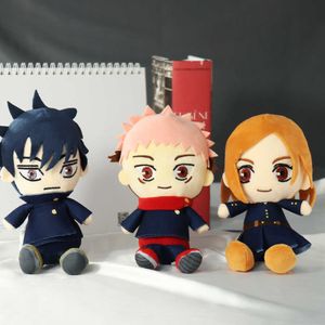 Jujutsu Kaisen Anime Cosplay Yeni Peluş Gojo Itadori Fushiguro Inumaki Kugisaki Sevimli Yumuşak Hayranları Hediye Koleksiyonu Sahne Toptan G1019