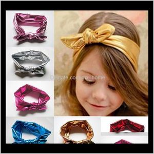 Moda Headbands for Girls Kids Headwrap Bunny Ears Bow Strech Nó 1D5DH Acessórios IBFGB