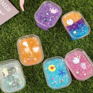 Cartoon Crystal Slime Toy Mud 100g Creative Modeling Clay Playdough Slime Kids Putty Plasticine Anti-Stress Toys 0932