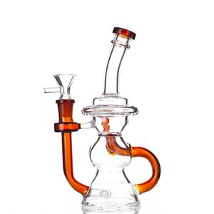 8.2 inch Glass Bong Oil Burner Dab rigs Beaker Hookah 14mm joint three color to choose