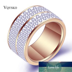 Nova rosa cor ouro design clássico anéis de casamento de aço inoxidável para mulheres jóias preço de fábrica especialista Qualidade de qualidade Última Estilo Original Status