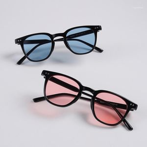 Solglasögon Jackjad 2021 Vintage Classic Round Style Nitar för Män Kvinnor Tint Ocean Lens Märke Design Solglasögon Shades SS0051