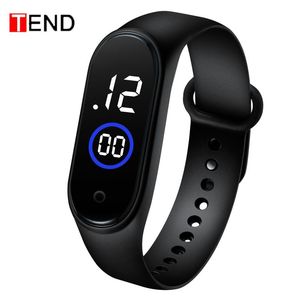 Wholesale simple digital watches resale online - Simple Men Women Fashion LED Digital Watch Sport Silicone Electronic Couple Watches Clock Reloj Hombre Wristwatches