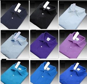 ブランド S-6XL メンズ Tシャツトップビッグ小さな馬ワニ刺繍ポロシャツ半袖固体ポロシャツ男性オム服 Camisas c9