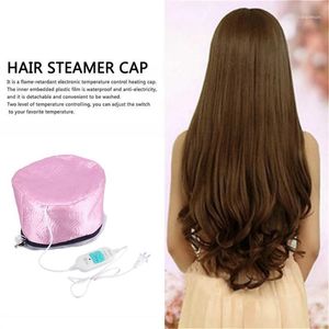 Women Hair Steamer Cap Dryers Thermal Treatment Hat Beauty SPA Nourishing Styling Electric Care Heating US Plug Caps Hats1