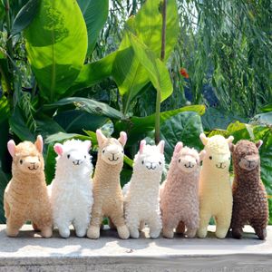 Kawaii Alpaca Plush Toys 23cm Arpakasso Llama Peluche Bambole Peluche giapponese Bambini Bambini Compleanno Regalo di Natale Bomboniera FY7771