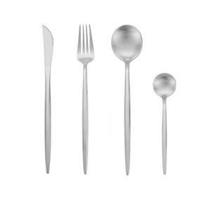 Hausgarten Küche Esszimmer Bar Sets 4 Teile/satz Edelstahl Geschirr Set Abendessen Messer Gabel Löffel Geschirr Besteck Gold Silber