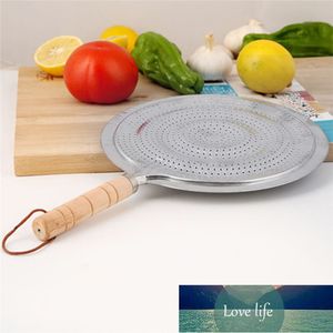 Household Supply Cook Ring Kitchen Utensils Stove Pan Heat Diffuser 21cm For Gas/Electric/Induction Cooker Wooden Handle Metal Factory price expert design Quality