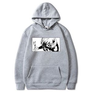 Anime Tokyo Ghoul Kaneki Hoodies Unisex Streetwear Männer Frauen Casual Hip Hop Harajuku Mit Kapuze Sweatshirt Y0803 Y0804