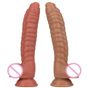 NXY-Dildos, Anal-Spielzeug, Kirin, doppellagige Härte, flüssige Kieselgel-Skala, speziell geformter Simulations-Penis-Plug, Hengst, 0225