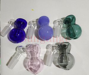 Color Glass Ash Catcher Bowl Bubbler For Water Bongs Dab Rigs Smoking Pipes 14mm 18mm Male Calabash Ashcatcher Bowls Gourd Percolator