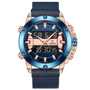 Mens Watches Top Waterproof Watch Male Dress Sport Militär Digital Dual Display Armswatch Relogio Masculino armbandsur