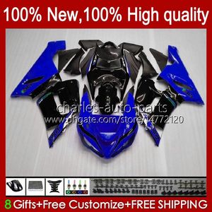 Full Bodys For KAWASAKI NINJA ZX 6R 600CC 6 R ZX636 ZX600C ZX6R 05 06 Bodywork 7No.81 ZX 636 ZX-600 ZX-636 600 CC 05-06 ZX600 ZX-6R 2005 2006 OEM Fairings Kit glossy blue