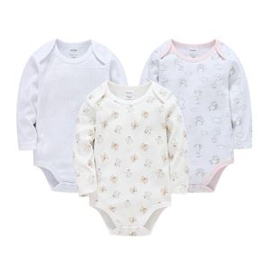 Pajarek 2021 marki niemowlę dziewczęce body bodysuit born girl boys clothing body z długim rękawem 100% bawełna bielizny dziecka piżamy