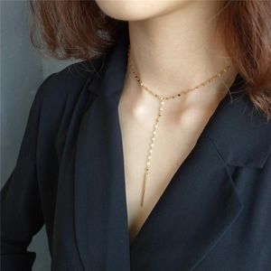 Martick Europe Brand Elegant Sexy Chokers Necklaces Lips Shape Link Chain 925 Silver Gold Color Necklace For Woman Bijoux GSN31