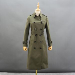 Women's Trench Coats Fashion Women Thin Coat Turn-down Collar Double Breasted Patchwork Long Slim Plus Size Wind
