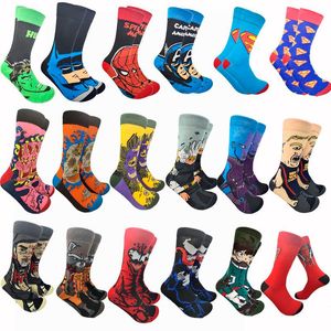 Herrensocken Herbst und Winter Casual Cartoon Basketball Männer Frauen Anime Straßencharaktere Hip Hop Skateboard Spaß Reiten