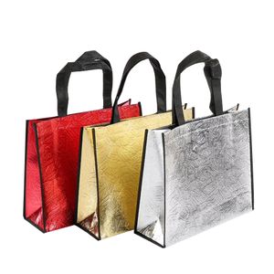 Saco de compras das mulheres Grande capacidade de lona de lona Wrap de armazenamento de viagem Sacos Laser Glitter Feminino Bolsa Mercearia Da Lona Tote