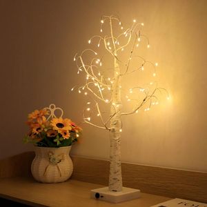 夜ライトLED Fairy Light Birch Tree Lampホリデー照明装飾ホームパーティーの結婚式屋内デコレーションクリスマスプレゼント