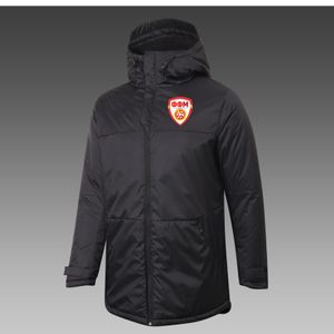 Mens north Macedonia Down Winter Outdoor leisure sports coat Outerwear Parkas Team emblems customized