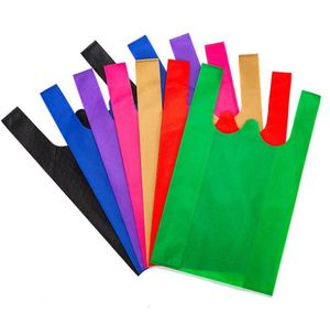 2021 хозяйственная сумка конфеты цвет нетканые материальные сумки складные сумки для продвижения / подарка / обувь / Chrismas Bookery Bashs Shop 5 размер