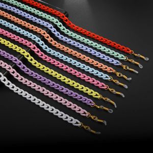 Candy Color Glasses Chain for Women Acrylic Chains for Sunglasses Mask Neck Holder Lanyard Reading Eyeglass Strap Cords