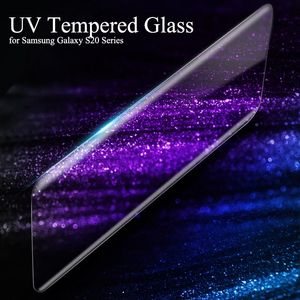 Tempererat glas f￶r Galaxy S20 Ultra Plus Nano Liquid Lim Full Cover Screen Protector Cell Phone Protectors