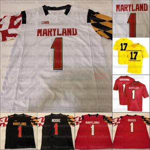 Maglie personalizzate Maryland Terrapins College Football 20 Javon Leake 7 Dontay Demus Jr. 1 Stefon Diggs