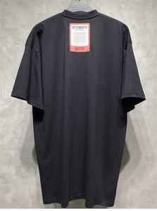 2021ss Tasarımcı Erkek Kadın Streetwear Ağır Kumaş T-shirt Yüksek Kaliteli Büyük Boy En Tees Işlemeli Tee