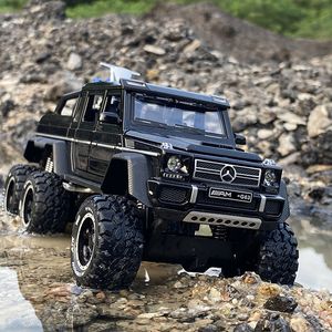 128 BenzsG63 G63 6*6 Big Tyre Off-Road Vehicle Alloy Pickup Car Model Diecast & Toy Vehicles Metal Car Model Childrens Toy GiftNovelty Games