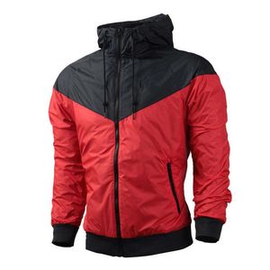 Męskie Kurtki 2021aUtumn Winter Mężczyźni Kurtka Płaszcz Moda Patchwork Dres Windbreaker Fitness Bieganie Wspinaczka Casual Sportwear Man Clothi