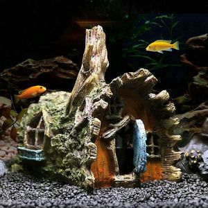 Aquarium Decorations Fish Tank Ornaments - Resin Material Sunken Ship Decor Dropshipping