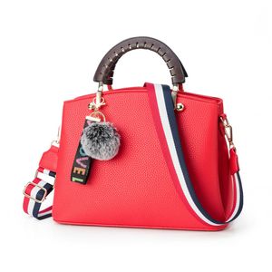 HBP женская сумка 2021 мода вышивка сумочка европейская и американская простая многофункциональная контрастный наплечный ремешок мешок мешок красный