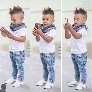 Jungen Kleidung Kinder Sommer Jungen Kleidung Neue Kinder Baumwolle Sets T-scheiße + Hosen Junge Outfit Kostüme