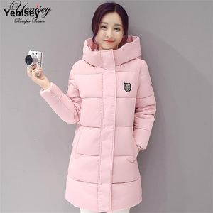 Down parka women autumn winter coat down long coat 8665 winter jacket women coat 211108